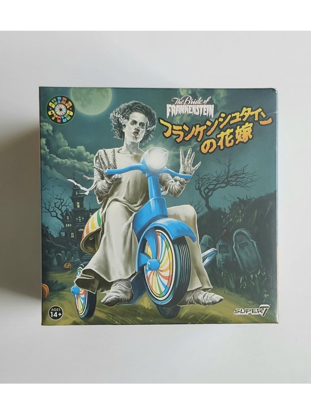 Super7 Monsters Super Cycles Bride of Frankenstein (Glow In The Dark)